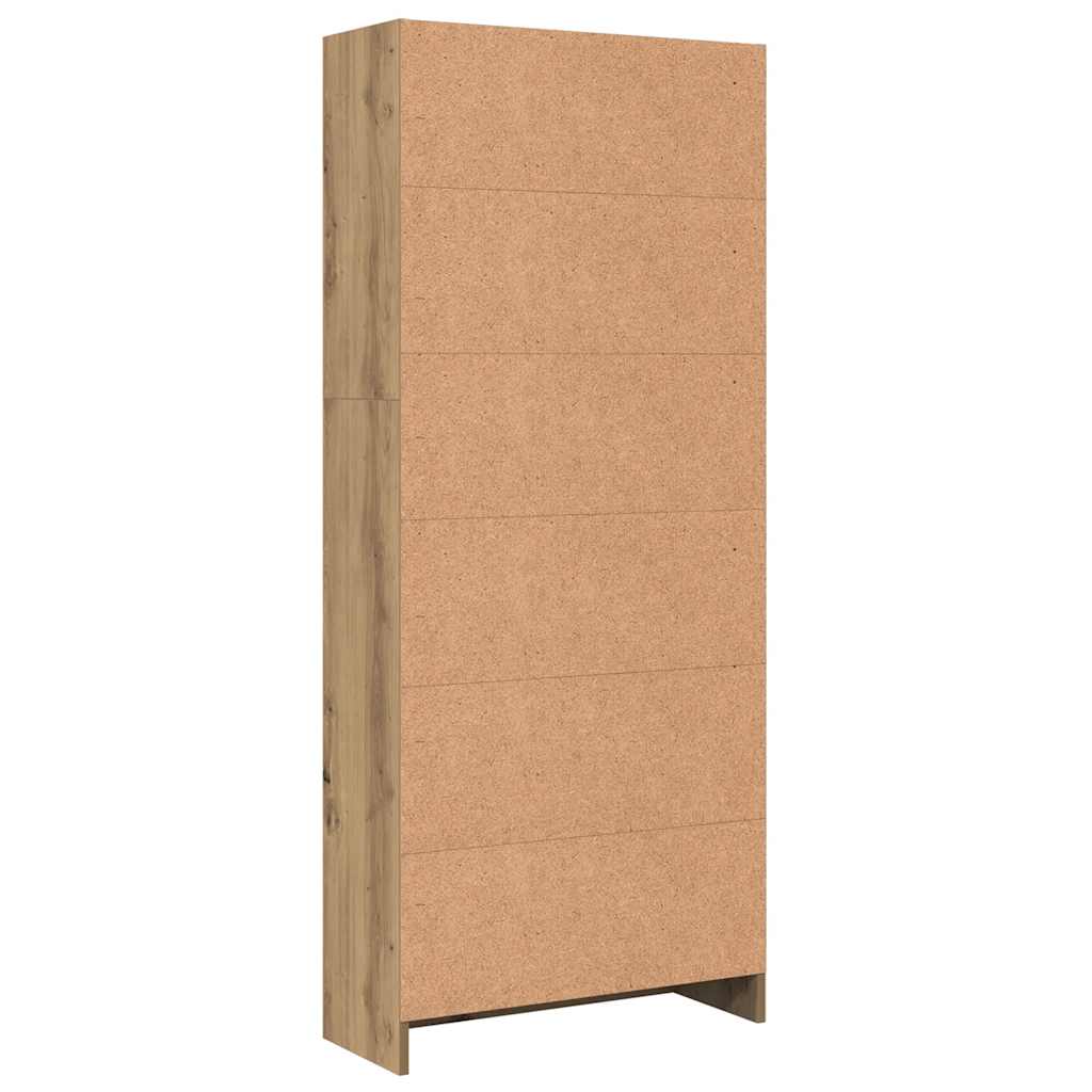 Bücherregal Artisan-Eiche 60x24x143 cm Holzwerkstoff
