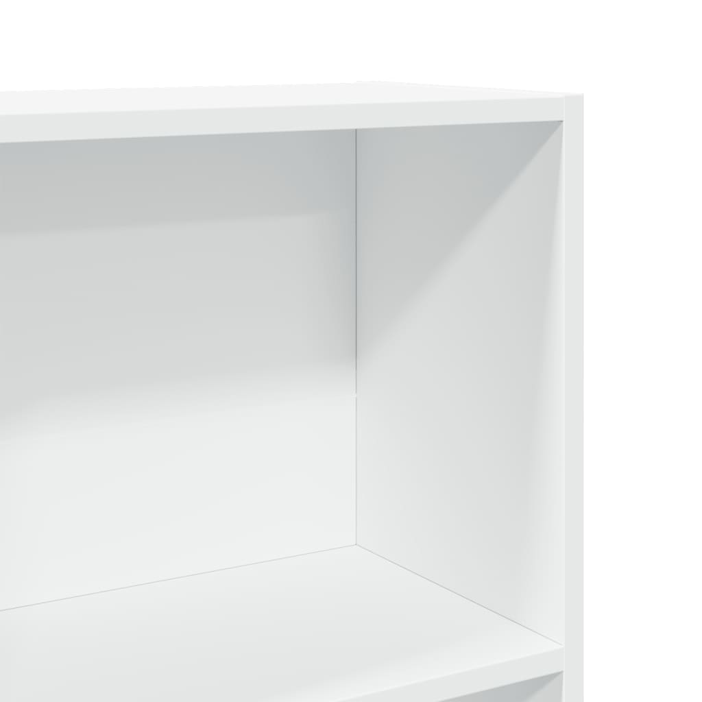 Bücherregal Weiß 60 x 24 x 176 cm Holzwerkstoff
