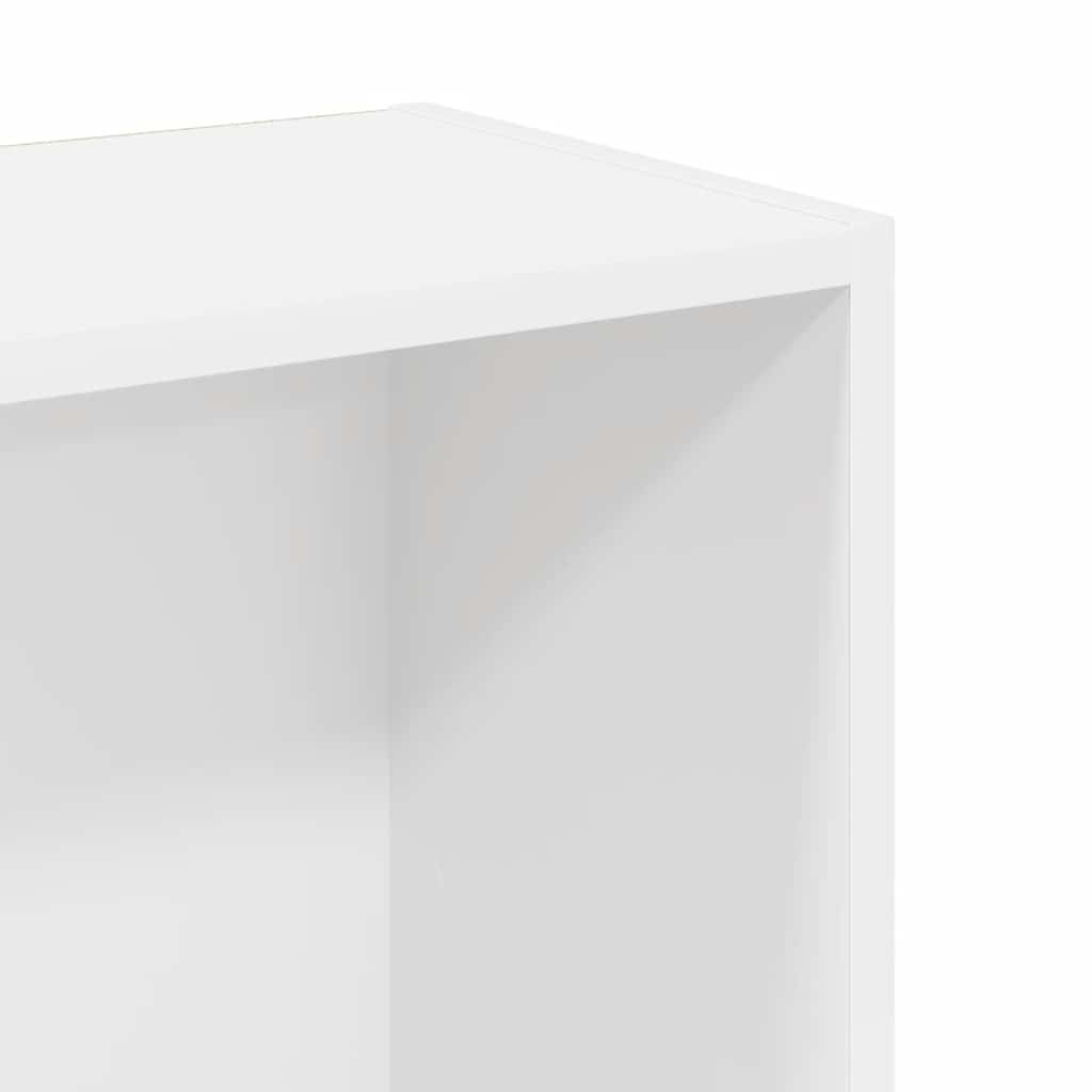Bücherregal Weiß 80x24x109 cm Holzwerkstoff