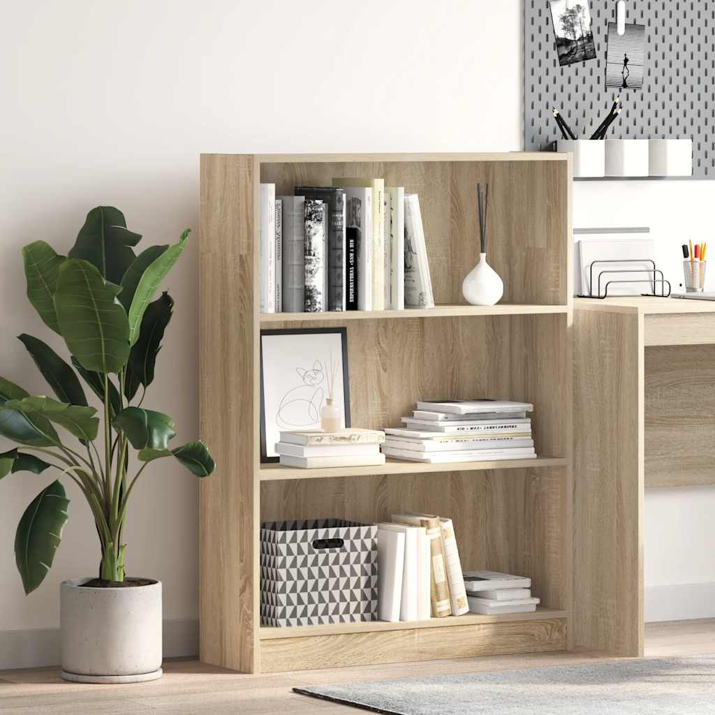 Bücherregal Sonoma-Eiche 80x24x109 cm Holzwerkstoff