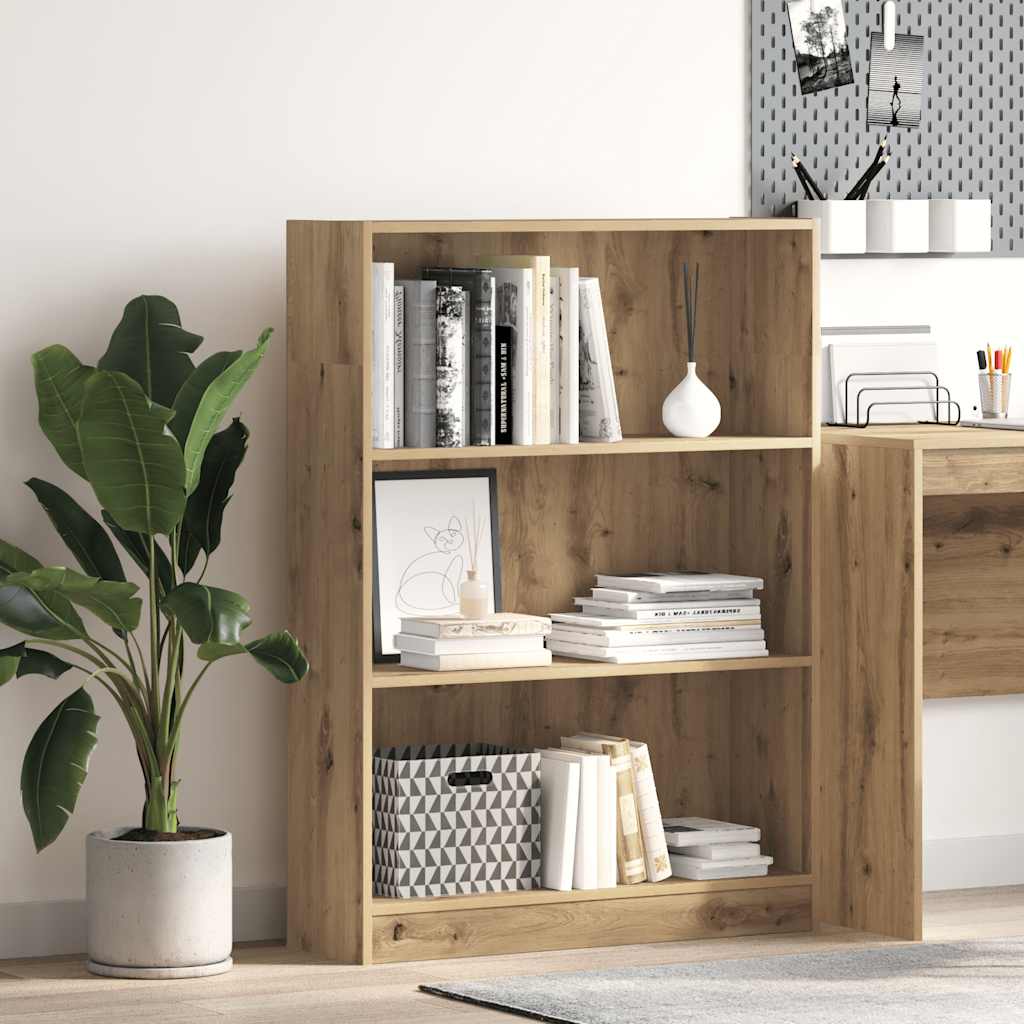 Bücherregal Artisan-Eiche 80x24x109 cm Holzwerkstoff
