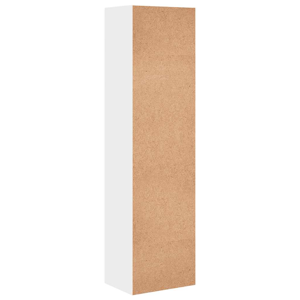 Bücherregal Weiß 40x30x152 cm Holzwerkstoff