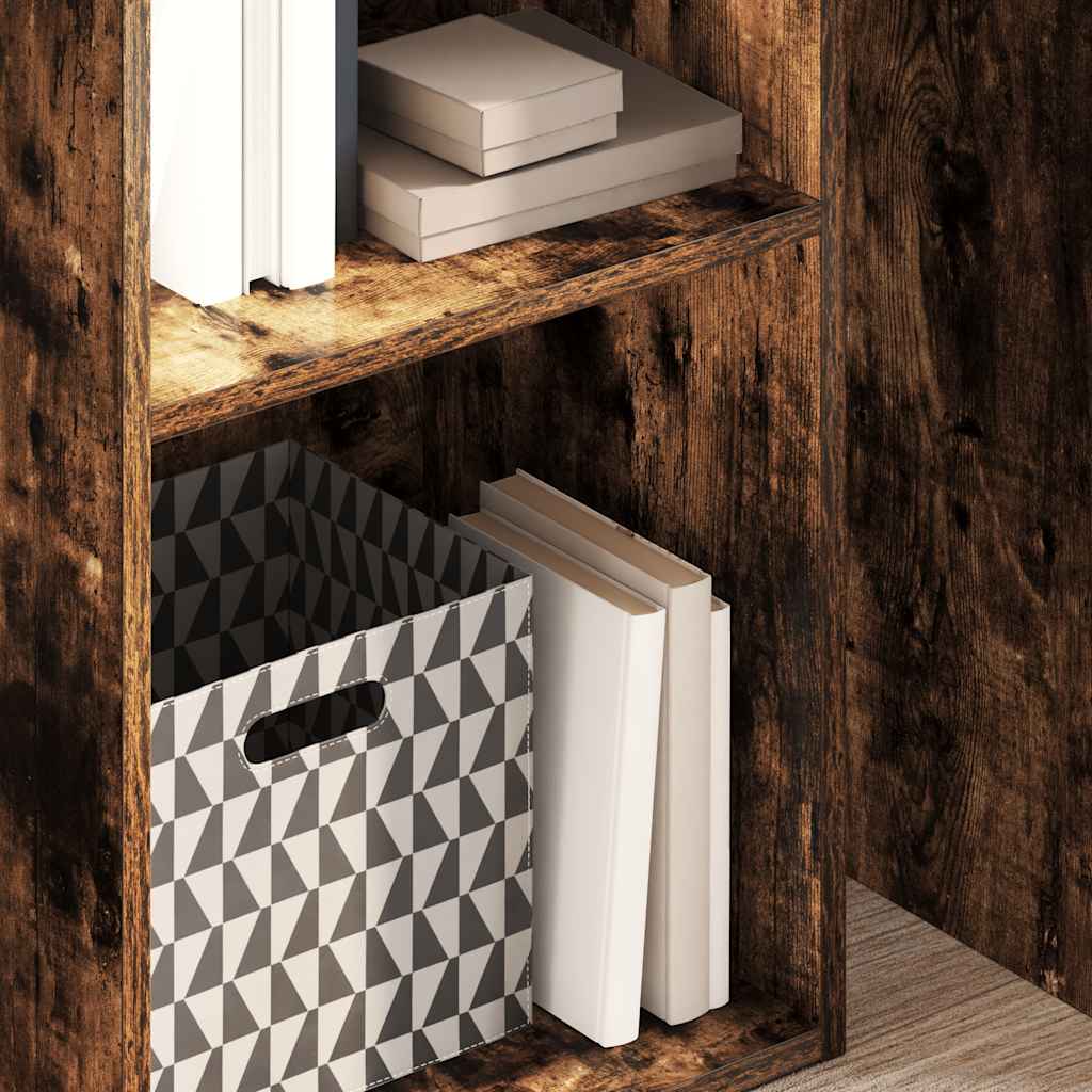 Bücherregal Räuchereiche 40x30x152 cm Holzwerkstoff