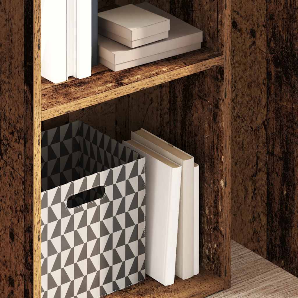 Bücherregal Altholz-Optik 40x30x152 cm Holzwerkstoff