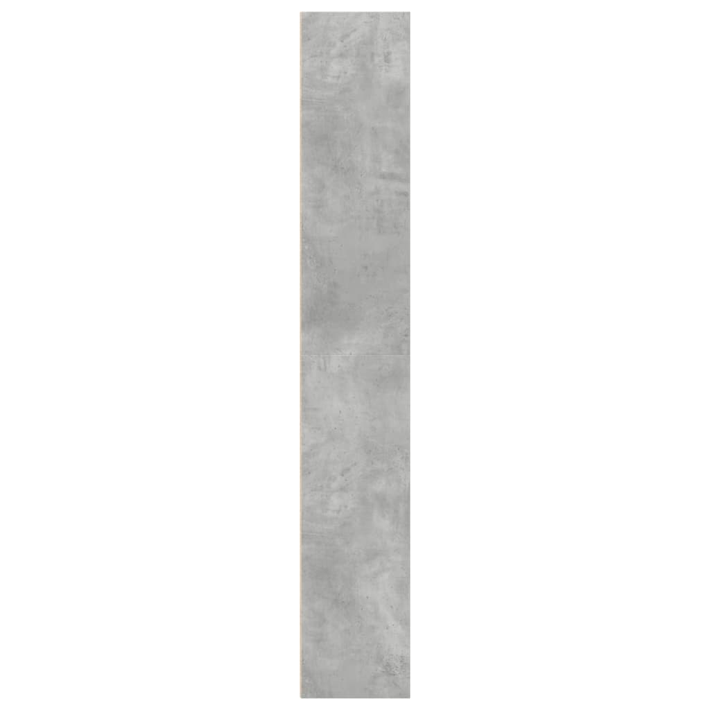 Bücherregal Betongrau 40x30x189 cm Holzwerkstoff