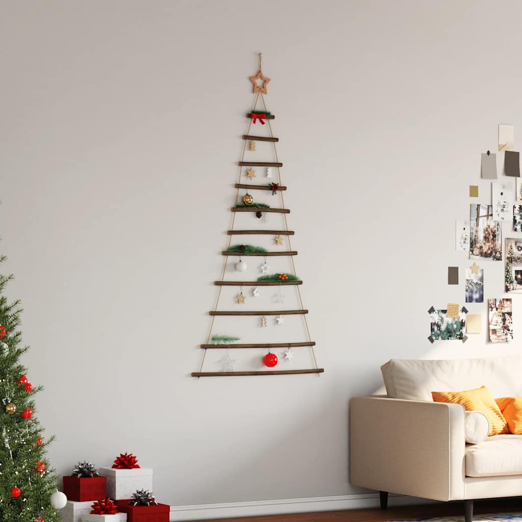 Hängender Weihnachtsbaum mit Sternspitze 74x150 cm Naturzweig