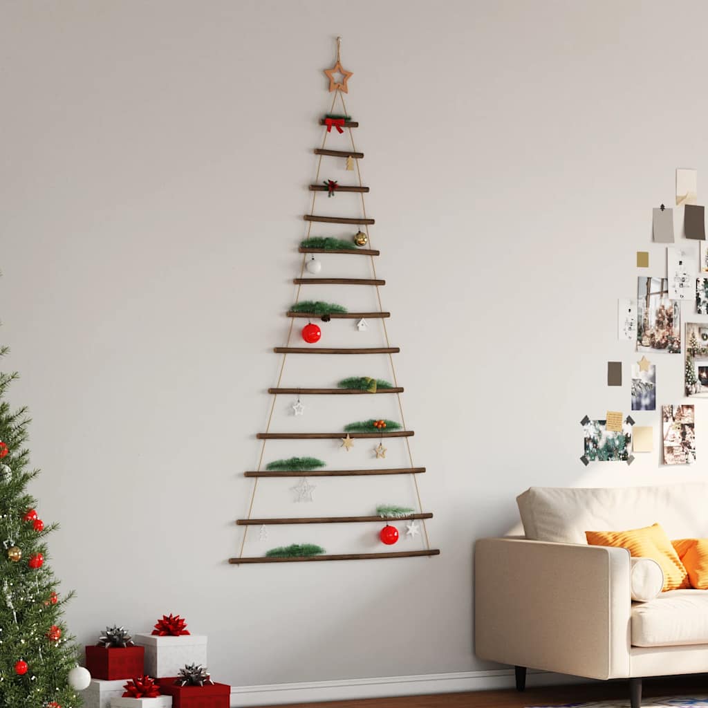 Hängender Weihnachtsbaum mit Sternspitze 86x180 cm Naturzweig