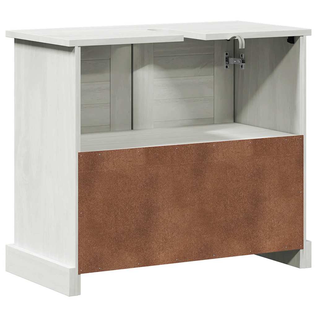 Waschbeckenunterschrank VIGO Weiß und Antikweiß 68 x 34 x 59 cm
