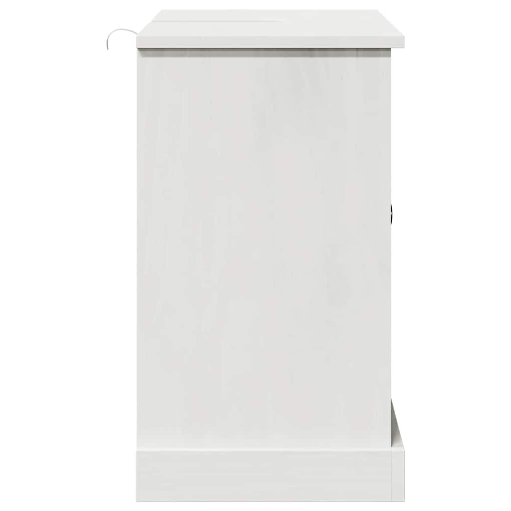 Waschbeckenunterschrank VIGO Weiß und Antikweiß 68 x 34 x 59 cm