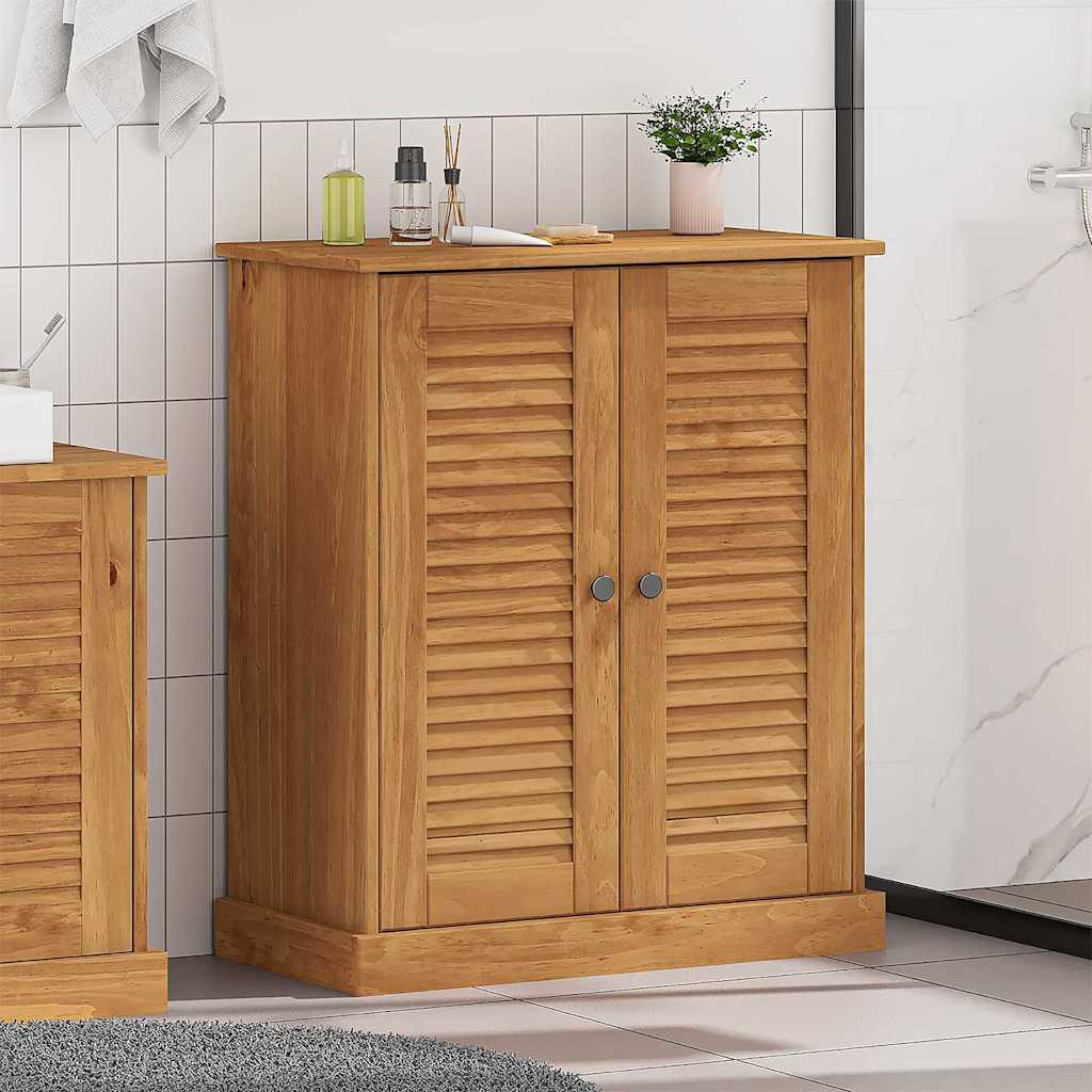 Badezimmerschrank VIGO Braun und Honigbraun 68 x 34 x 80 cm