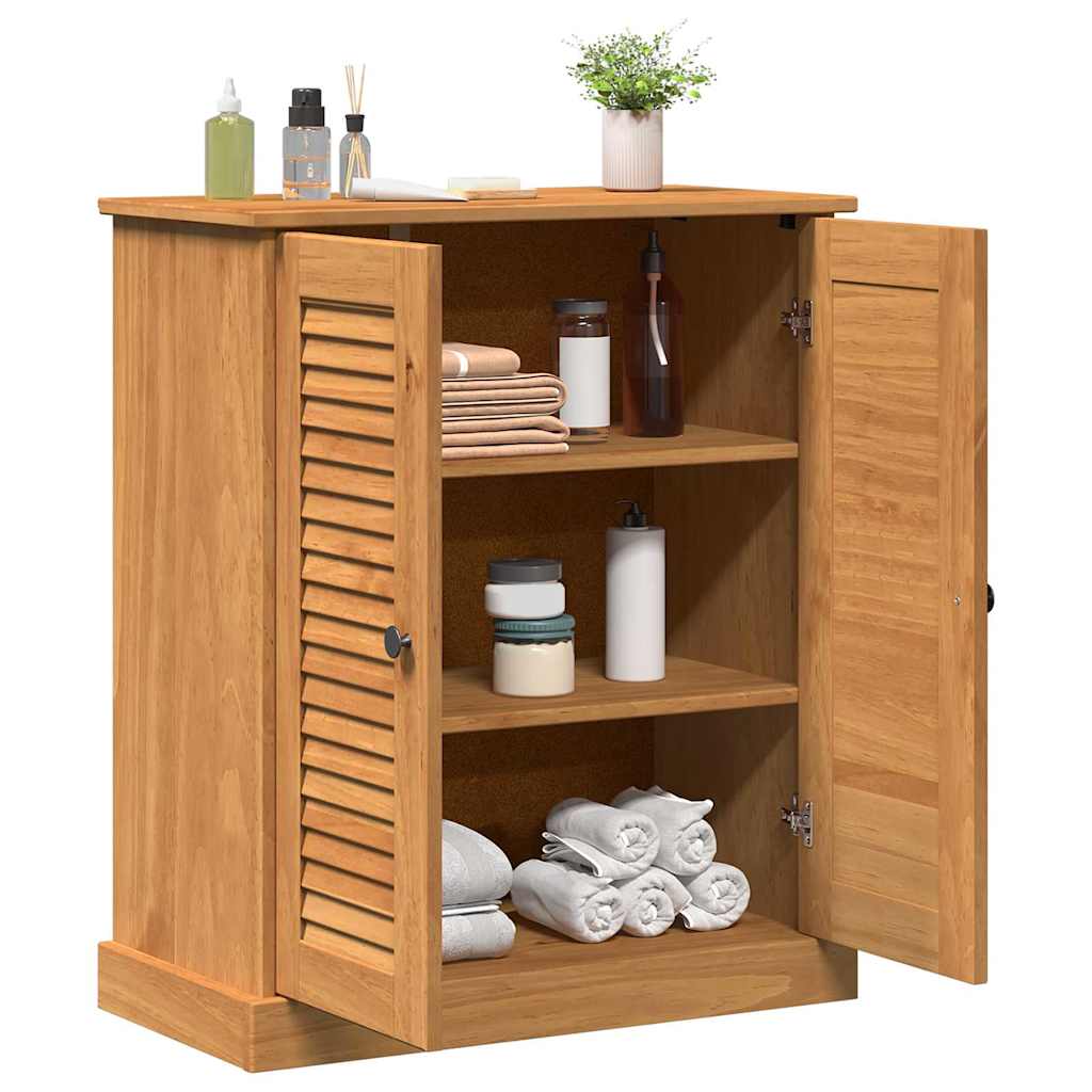 Badezimmerschrank VIGO Braun und Honigbraun 68 x 34 x 80 cm