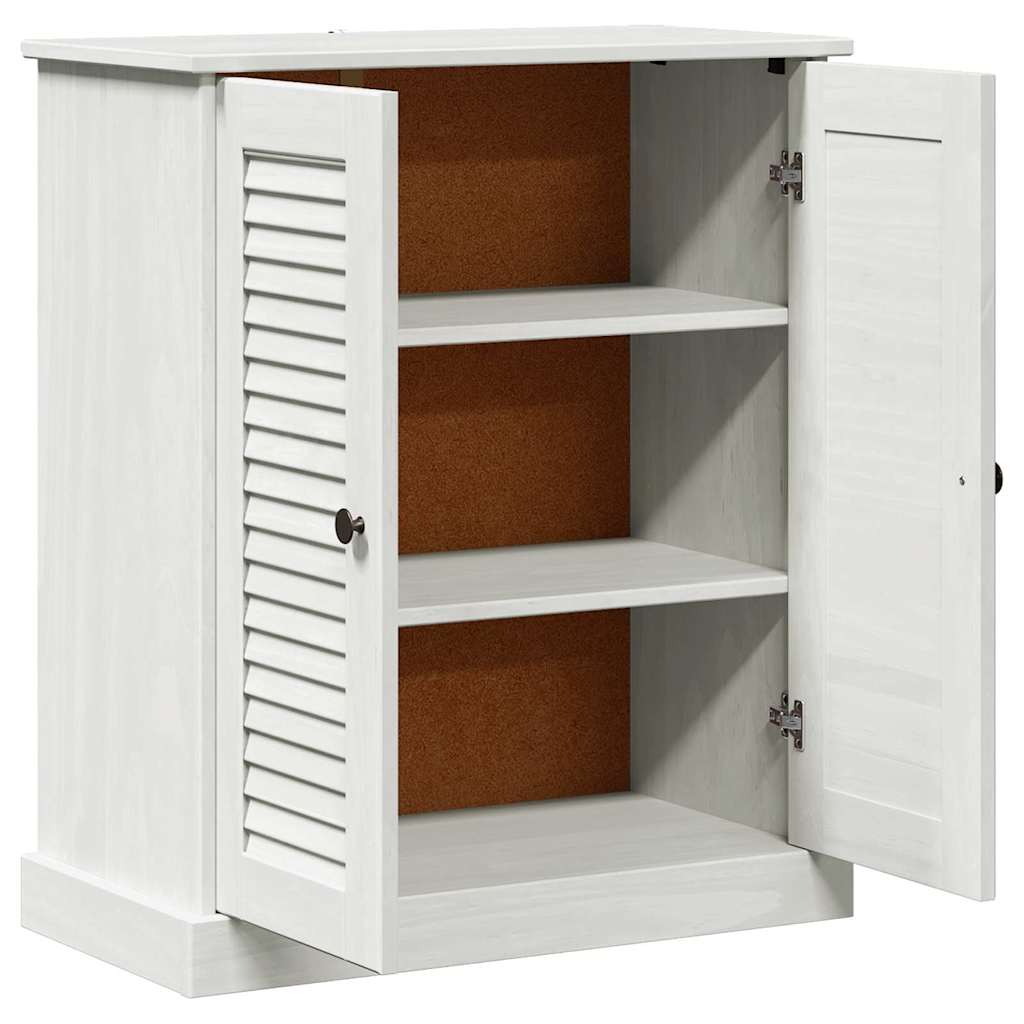 Badezimmerschrank VIGO Weiß und Antikweiß 68 x 34 x 80 cm