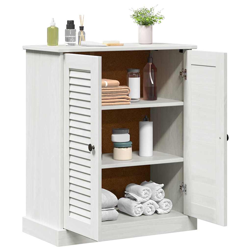Badezimmerschrank VIGO Weiß und Antikweiß 68 x 34 x 80 cm