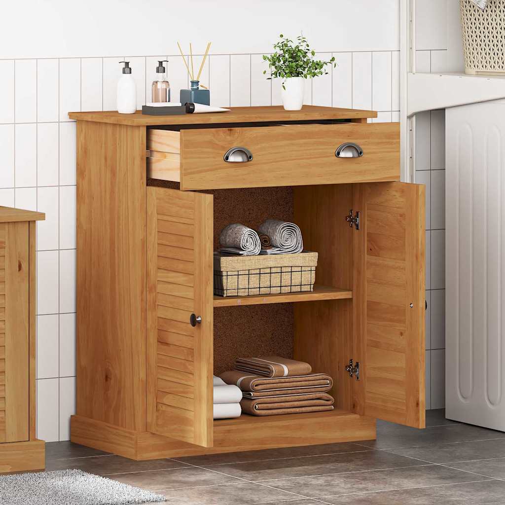 Badezimmerschrank VIGO Braun und Honigbraun 68 x 34 x 80 cm