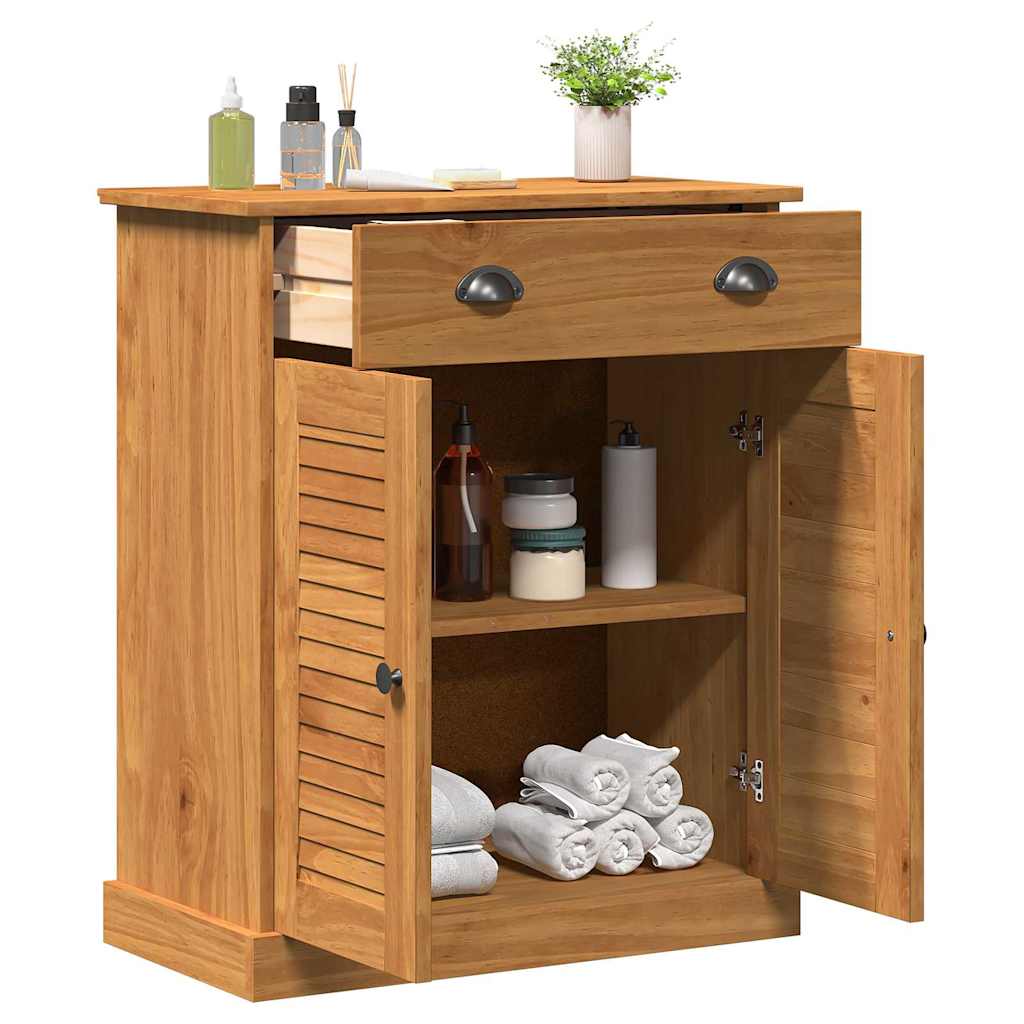 Badezimmerschrank VIGO Braun und Honigbraun 68 x 34 x 80 cm