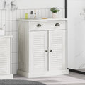 Badezimmerschrank VIGO Weiß und Antikweiß 68 x 34 x 80 cm