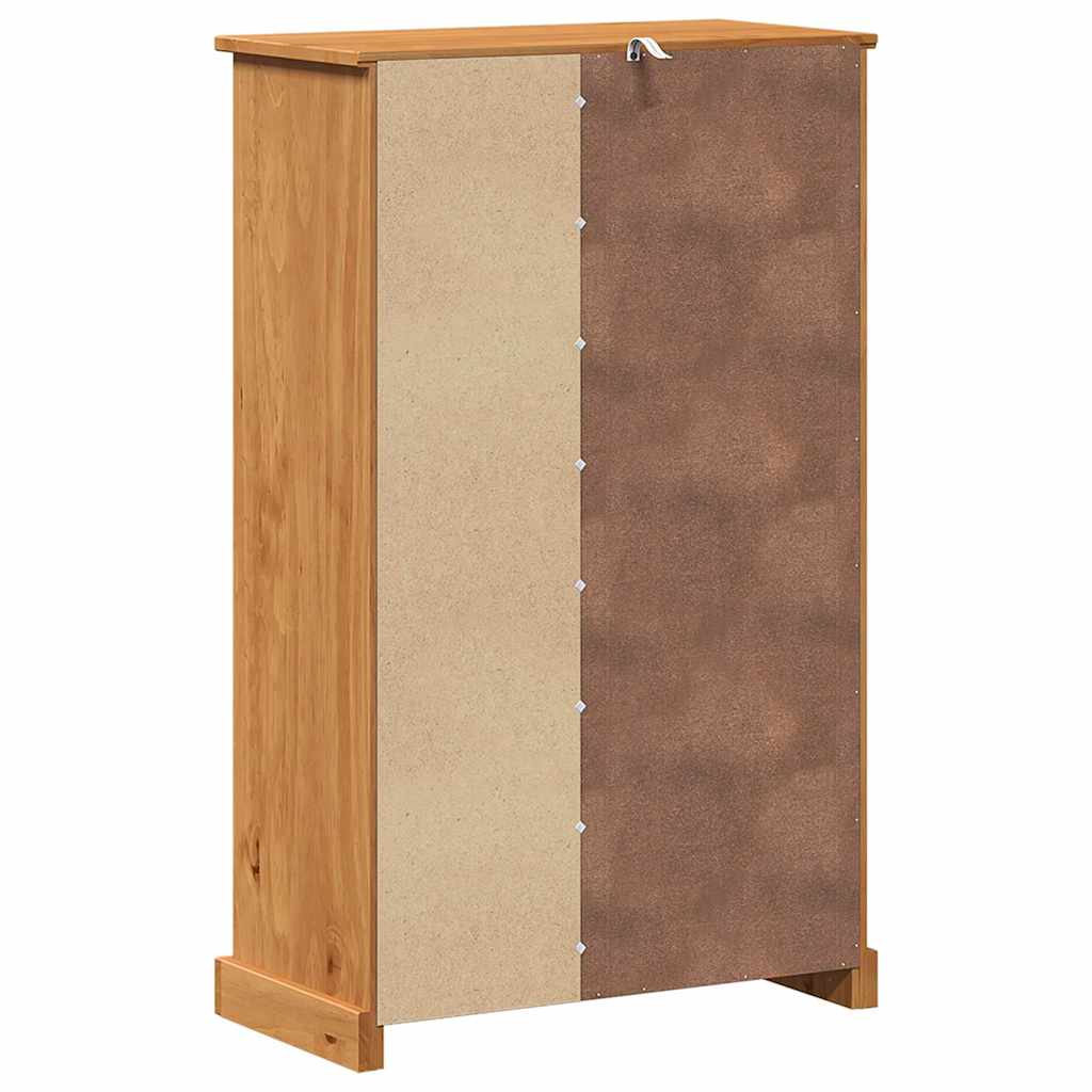 Badezimmerschrank VIGO Braun und Honigbraun 68 x 34 x 110 cm