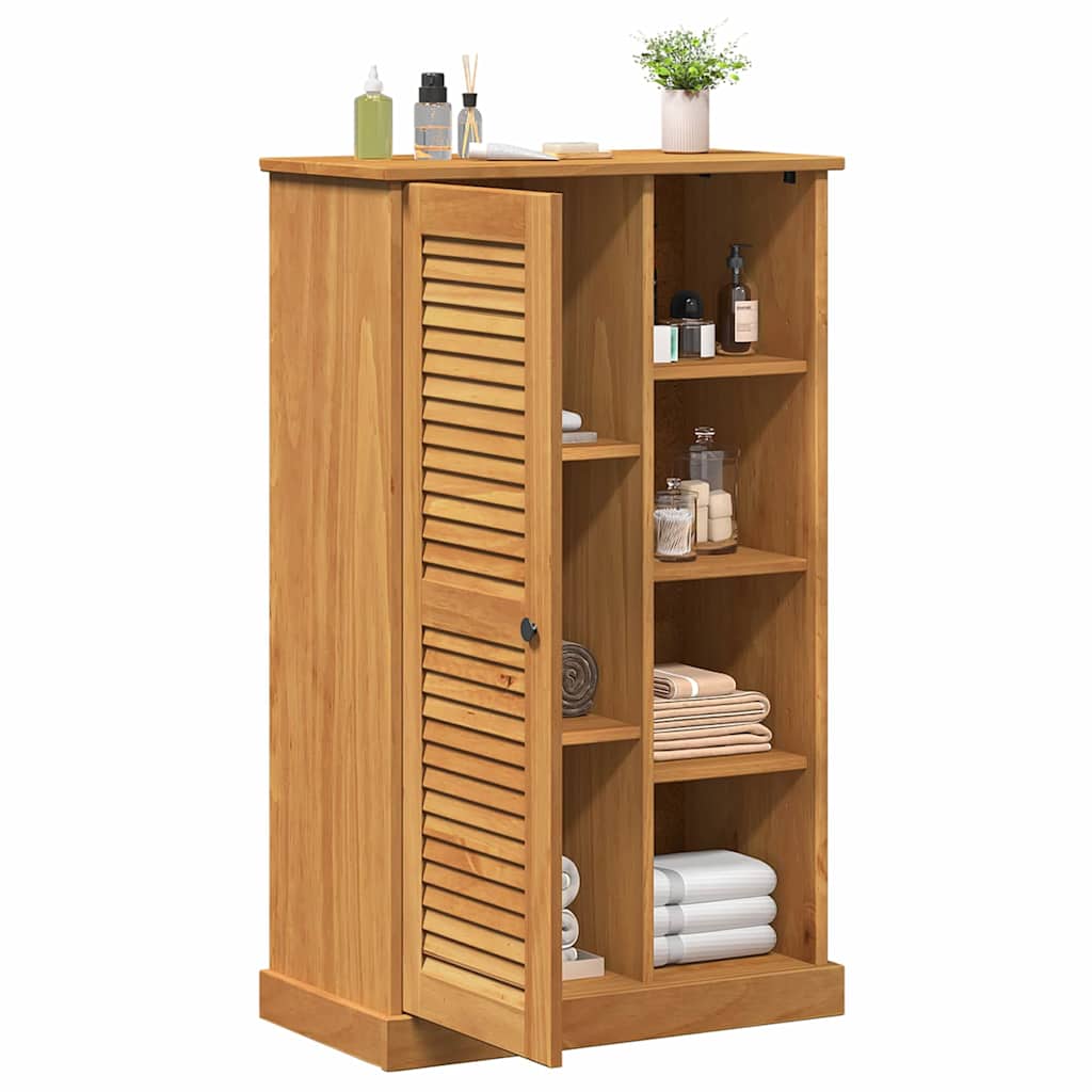 Badezimmerschrank VIGO Braun und Honigbraun 68 x 34 x 110 cm