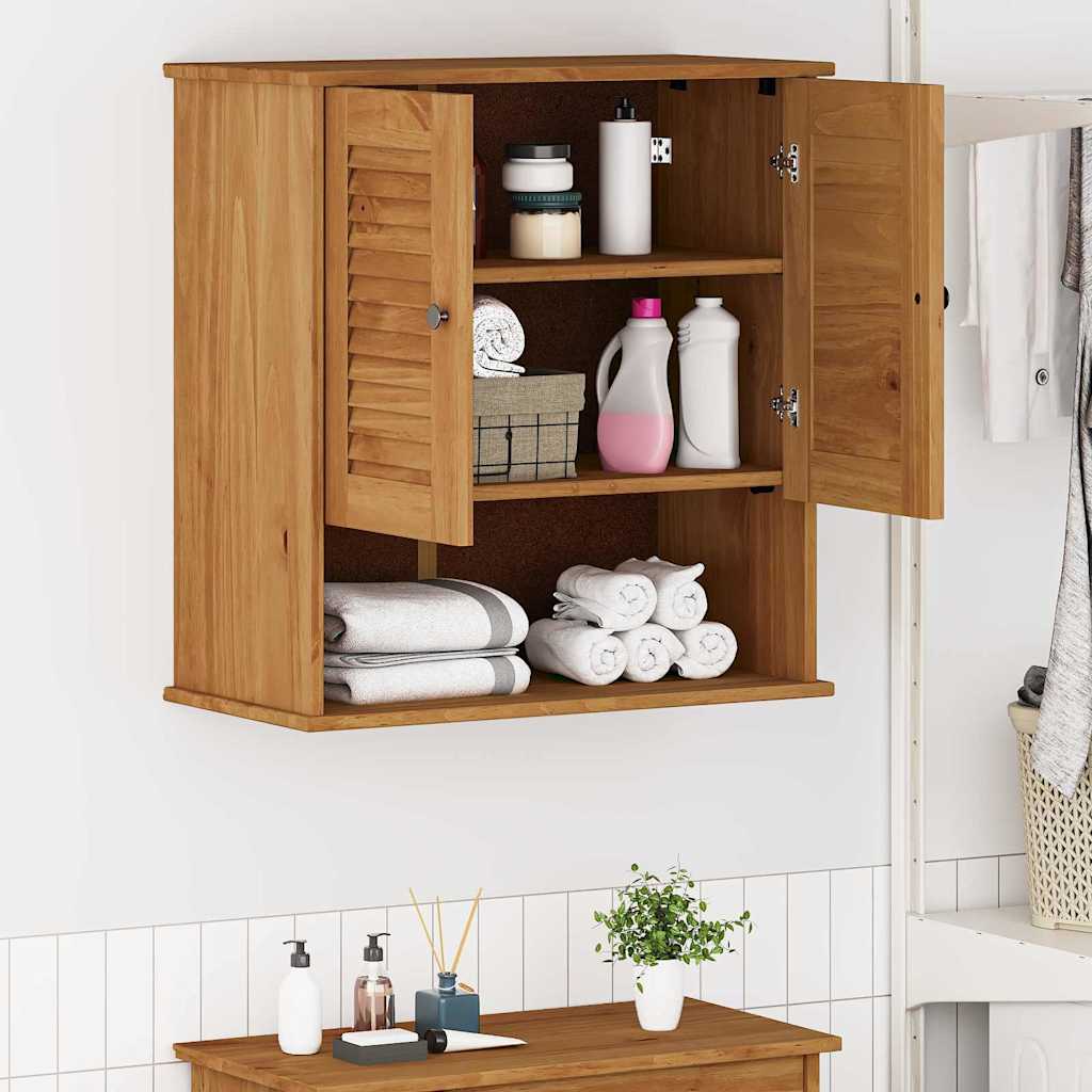 Badezimmerschrank VIGO Braun und Honigbraun 67,5 x 34 x 71,5 cm
