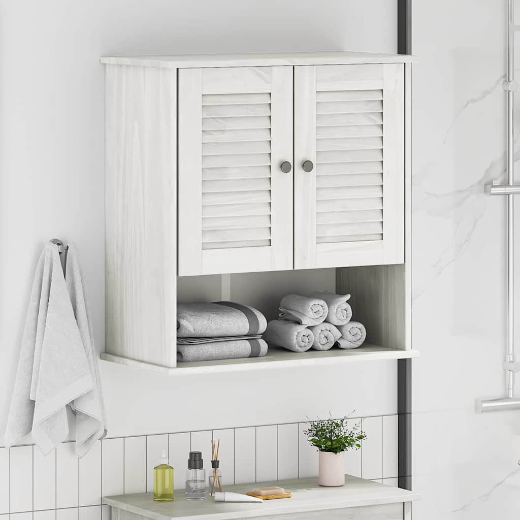 Badezimmerschrank VIGO Weiß und Antikweiß 67,5 x 34 x 71,5 cm