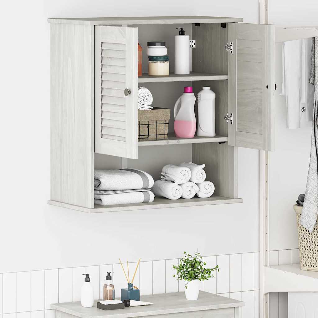 Badezimmerschrank VIGO Weiß und Antikweiß 67,5 x 34 x 71,5 cm