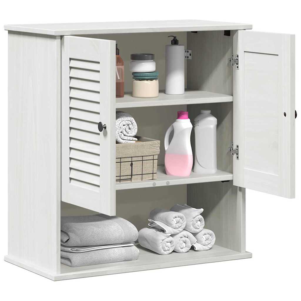 Badezimmerschrank VIGO Weiß und Antikweiß 67,5 x 34 x 71,5 cm