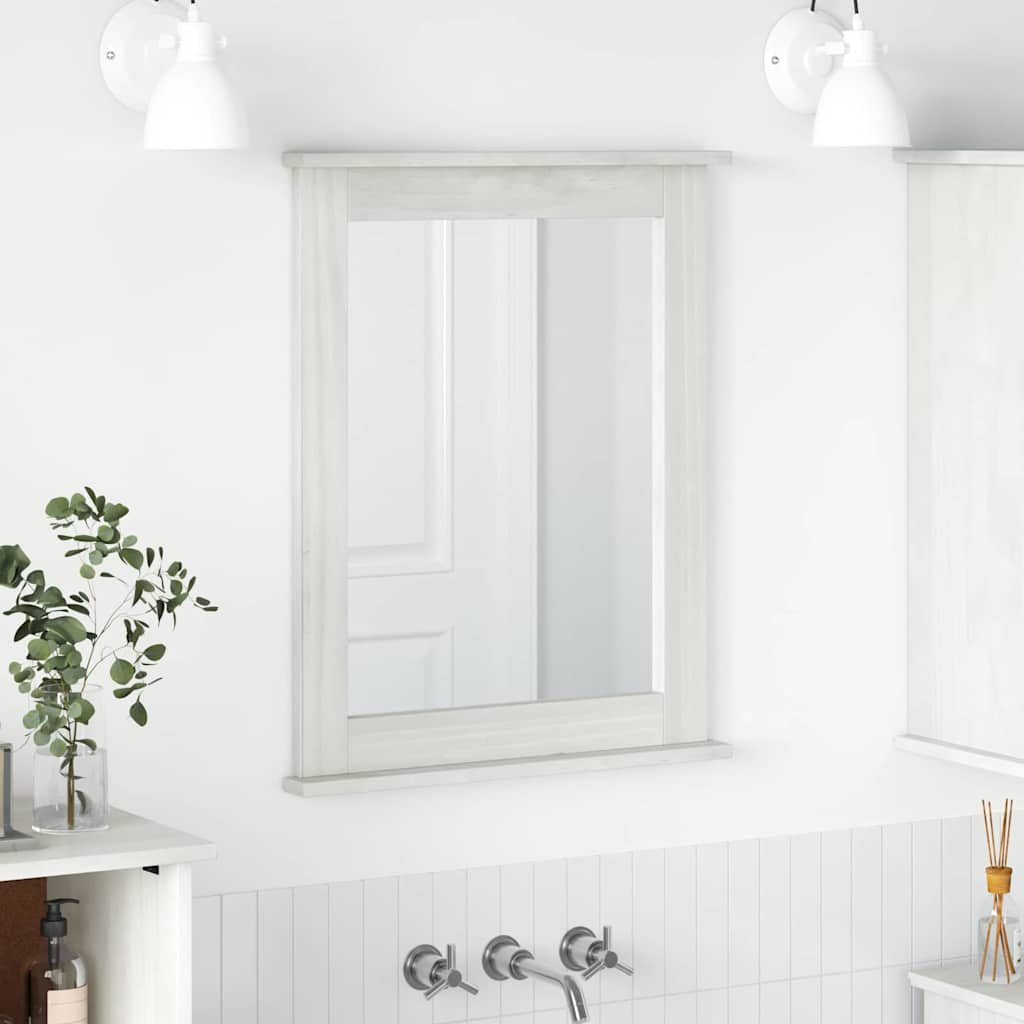 Spiegel VIGO Antik Weiß 55,5 x 5 x 70 cm Massivholz Kiefer