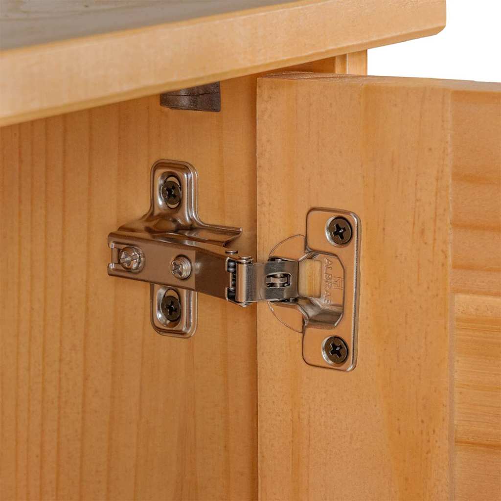 Toilettenschrank VIGO Braun und Honigbraun 60 x 27 x 161 cm