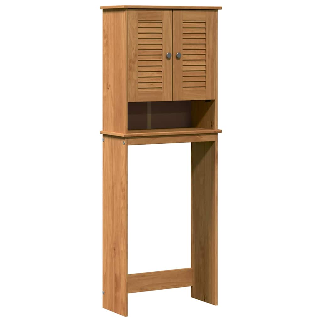 Toilettenschrank VIGO Braun und Honigbraun 60 x 27 x 161 cm