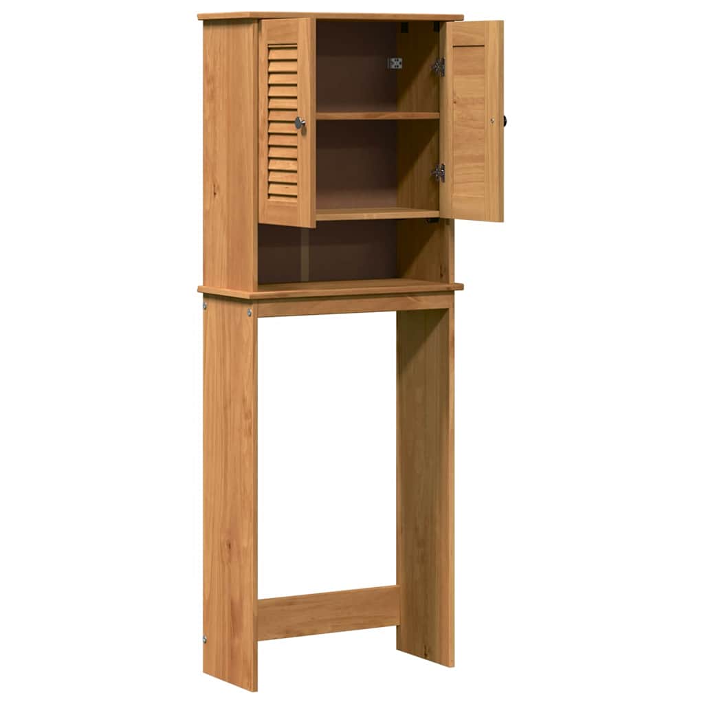 Toilettenschrank VIGO Braun und Honigbraun 60 x 27 x 161 cm
