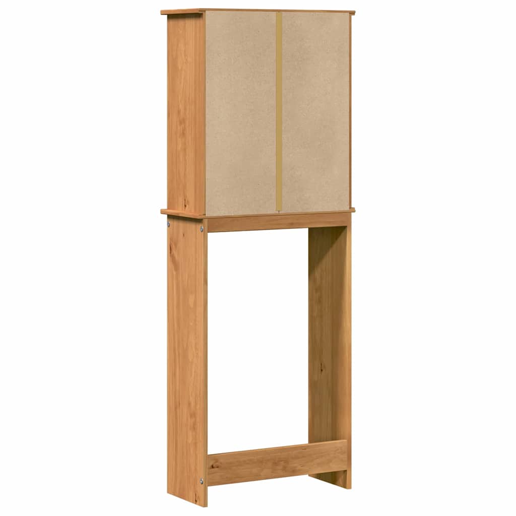 Toilettenschrank VIGO Braun und Honigbraun 60 x 27 x 161 cm