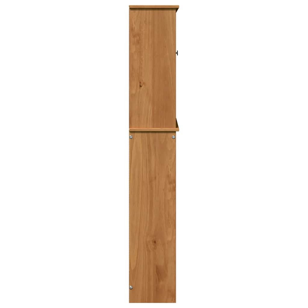 Toilettenschrank VIGO Braun und Honigbraun 60 x 27 x 161 cm