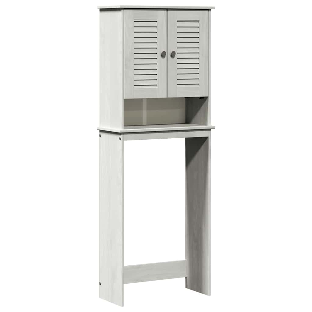 Toilettenschrank VIGO Weiß und Antikweiß 60 x 27 x 161 cm