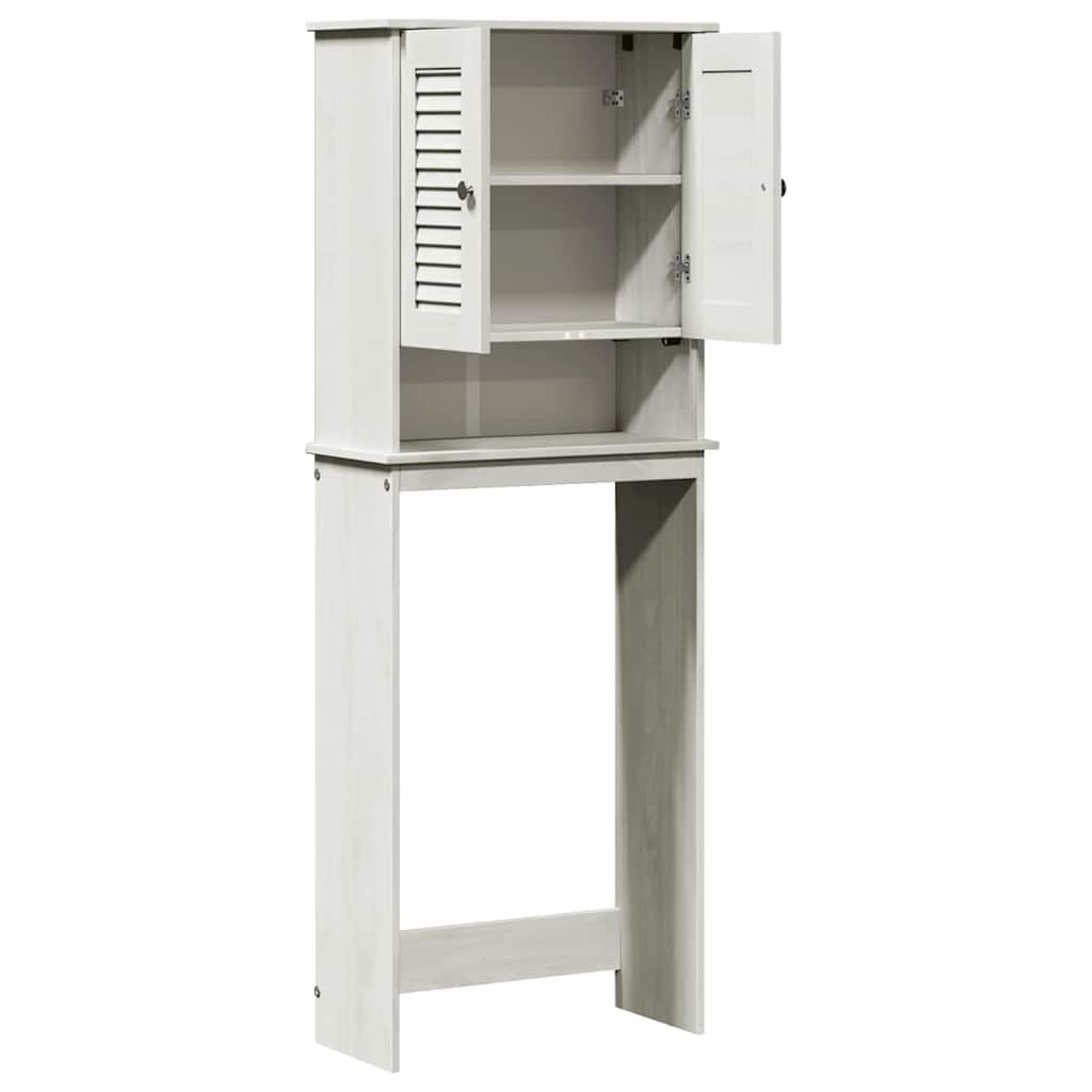 Toilettenschrank VIGO Weiß und Antikweiß 60 x 27 x 161 cm