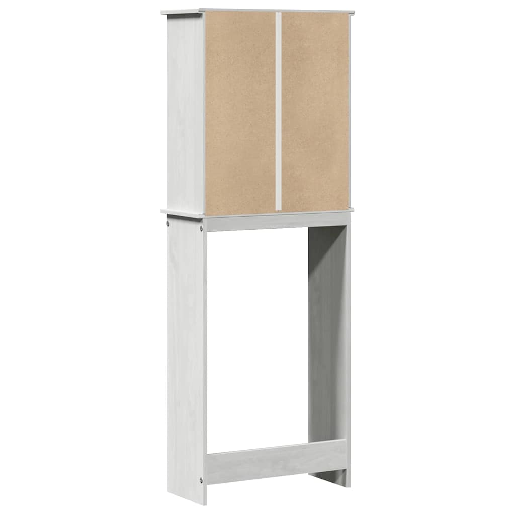 Toilettenschrank VIGO Weiß und Antikweiß 60 x 27 x 161 cm
