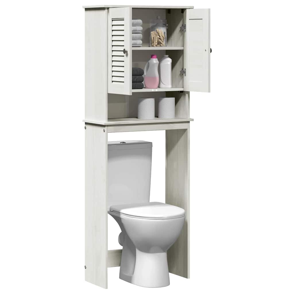 Toilettenschrank VIGO Weiß und Antikweiß 60 x 27 x 161 cm