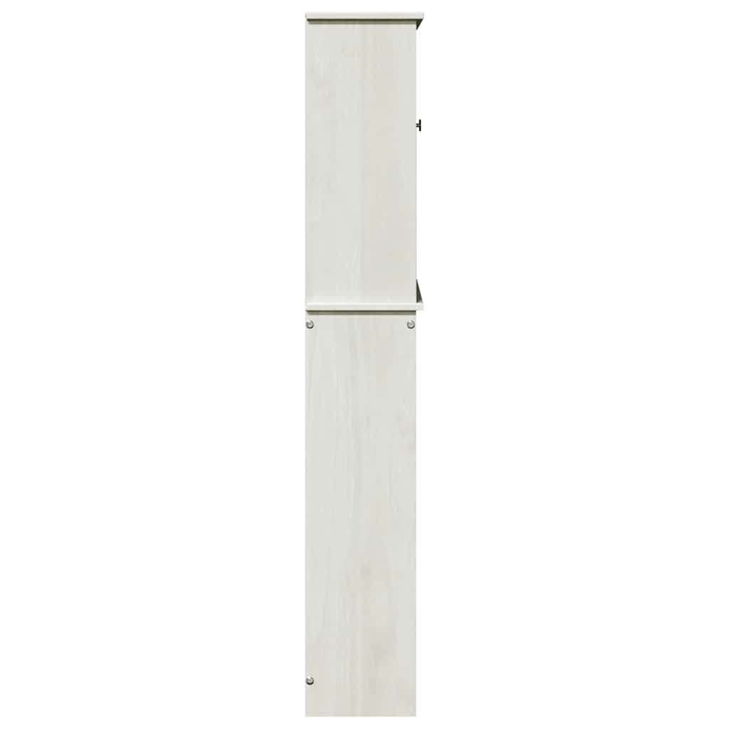 Toilettenschrank VIGO Weiß und Antikweiß 60 x 27 x 161 cm