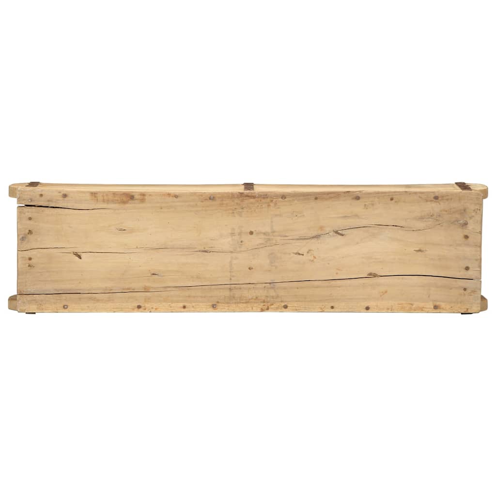 Tablett 4 pcs Braun 57 x 15 x 9 cm Massives upgecyceltes Holz