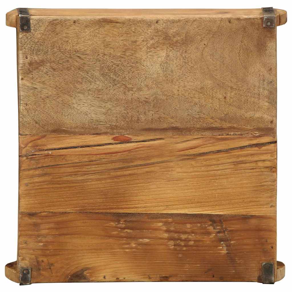 Tablett 4 pcs Braun 29 x 31 x 10 cm Massives upgecyceltes Holz