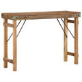 Beistelltisch Braun 110 x 35 x 76 cm Massives upgecyceltes Holz