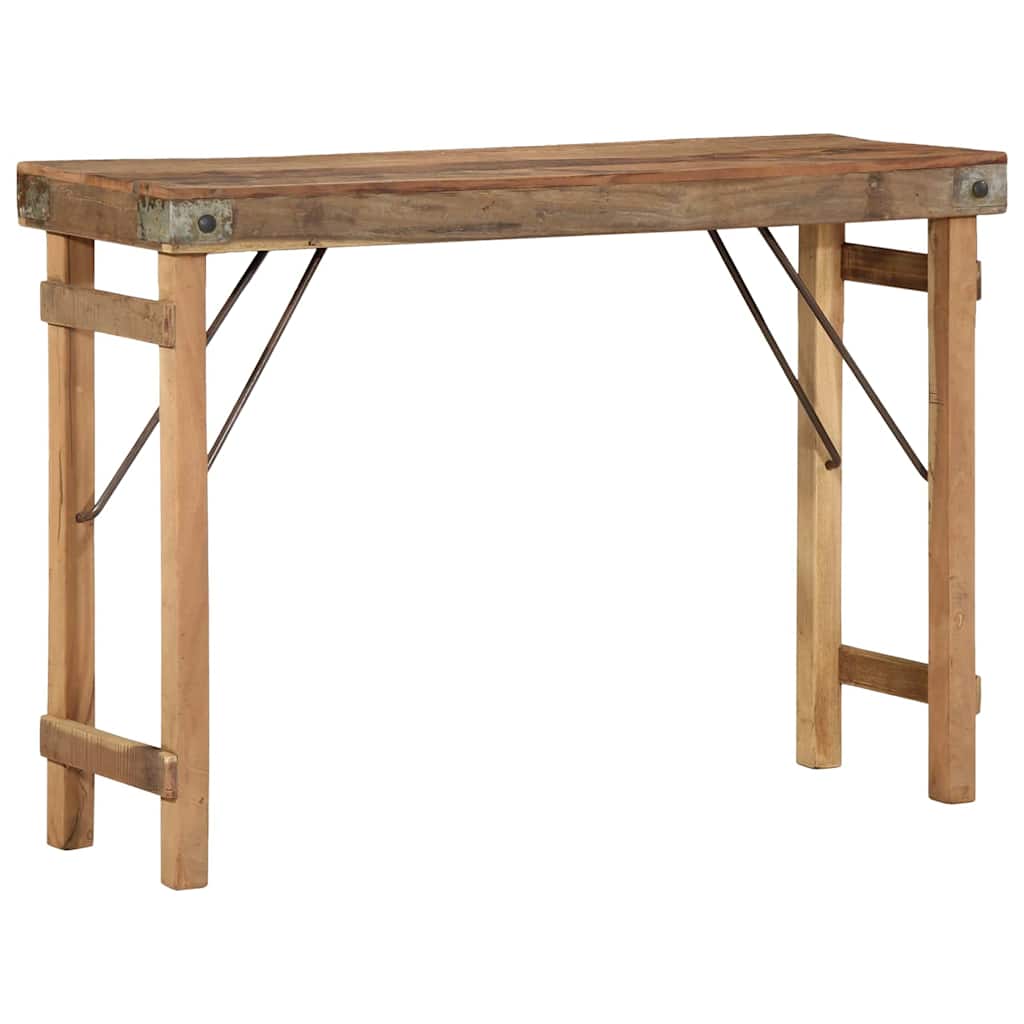 Beistelltisch Braun 110 x 35 x 76 cm Massives upgecyceltes Holz