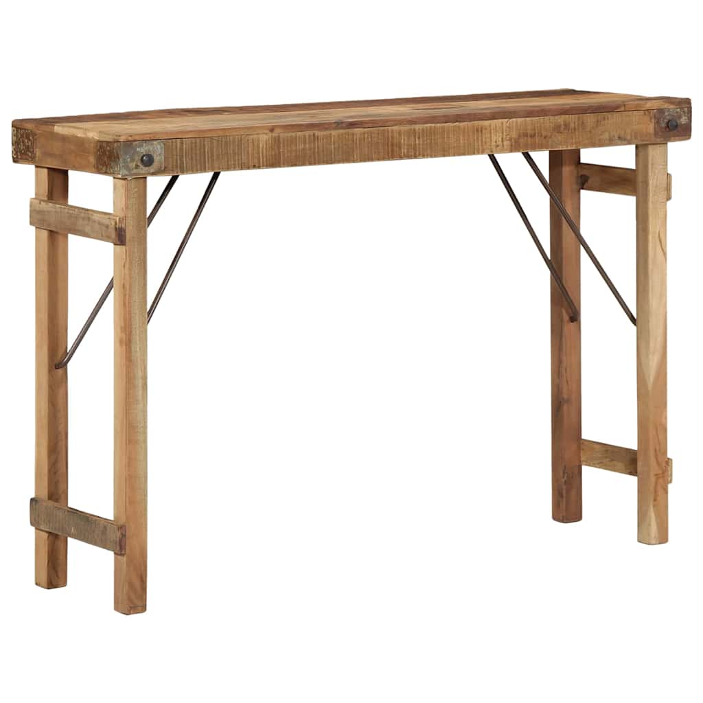Beistelltisch Braun 110 x 35 x 76 cm Massives upgecyceltes Holz