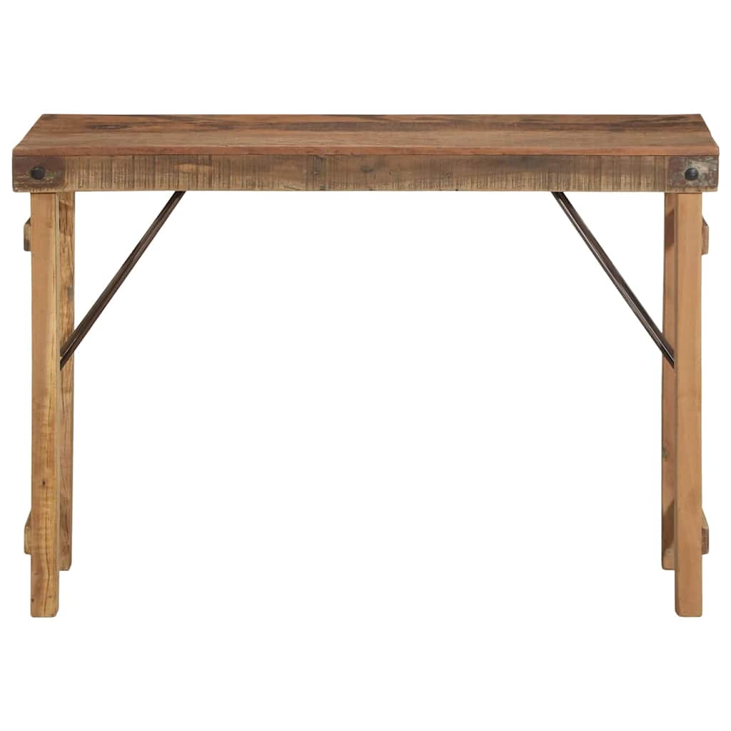 Beistelltisch Braun 110 x 35 x 76 cm Massives upgecyceltes Holz