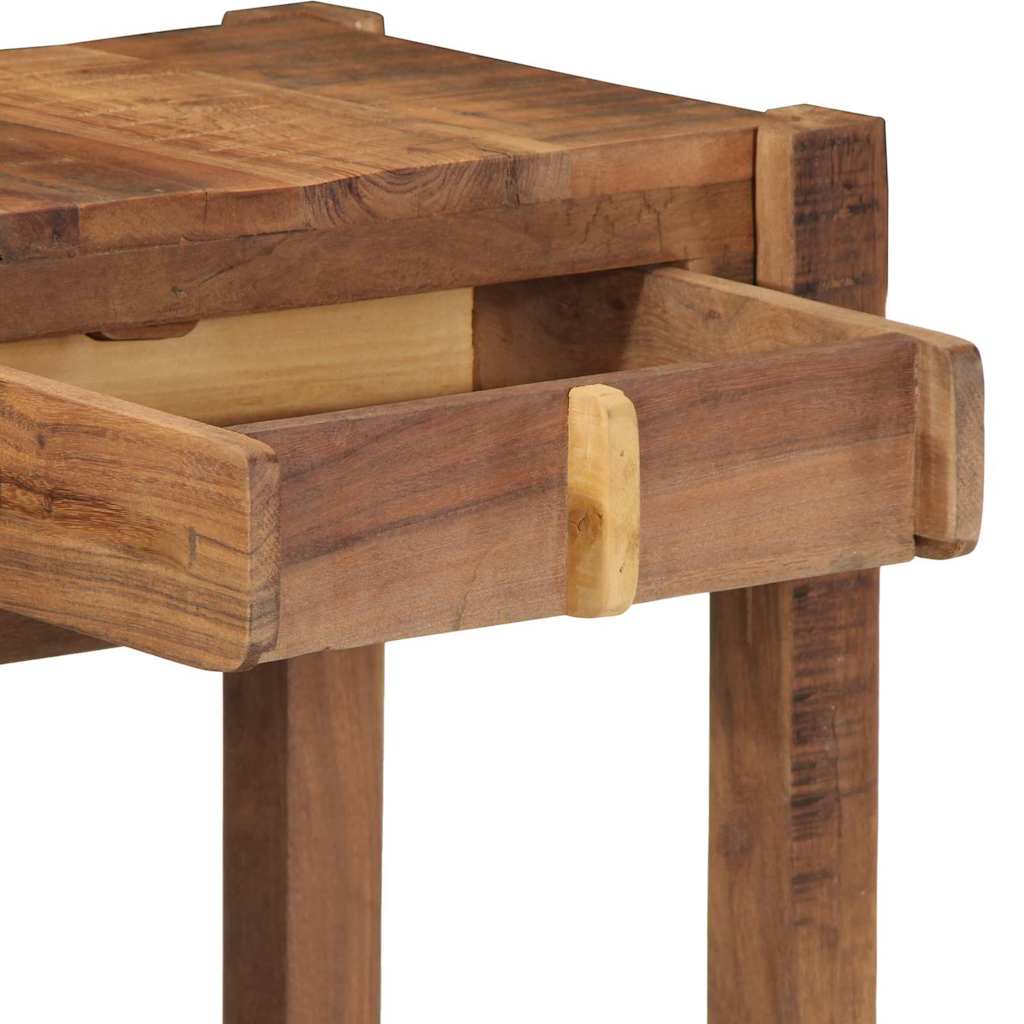 Konsolentisch Braun 107 x 33 x 76 cm Massives upgecyceltes Holz