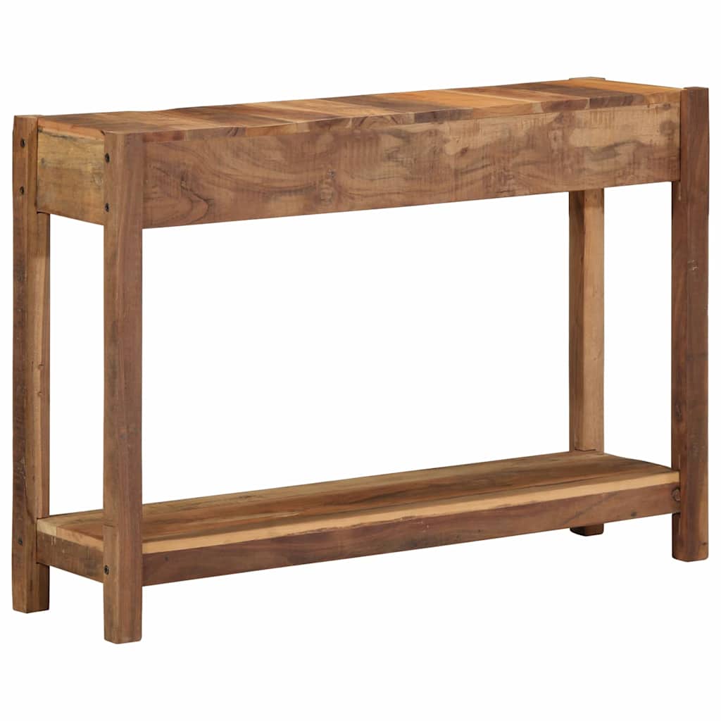 Konsolentisch Braun 107 x 33 x 76 cm Massives upgecyceltes Holz