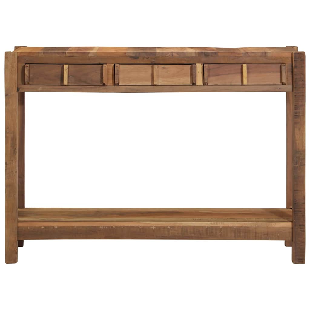 Konsolentisch Braun 107 x 33 x 76 cm Massives upgecyceltes Holz