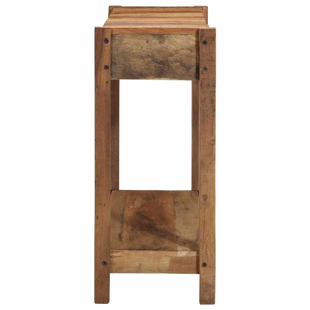 Konsolentisch Braun 107 x 33 x 76 cm Massives upgecyceltes Holz