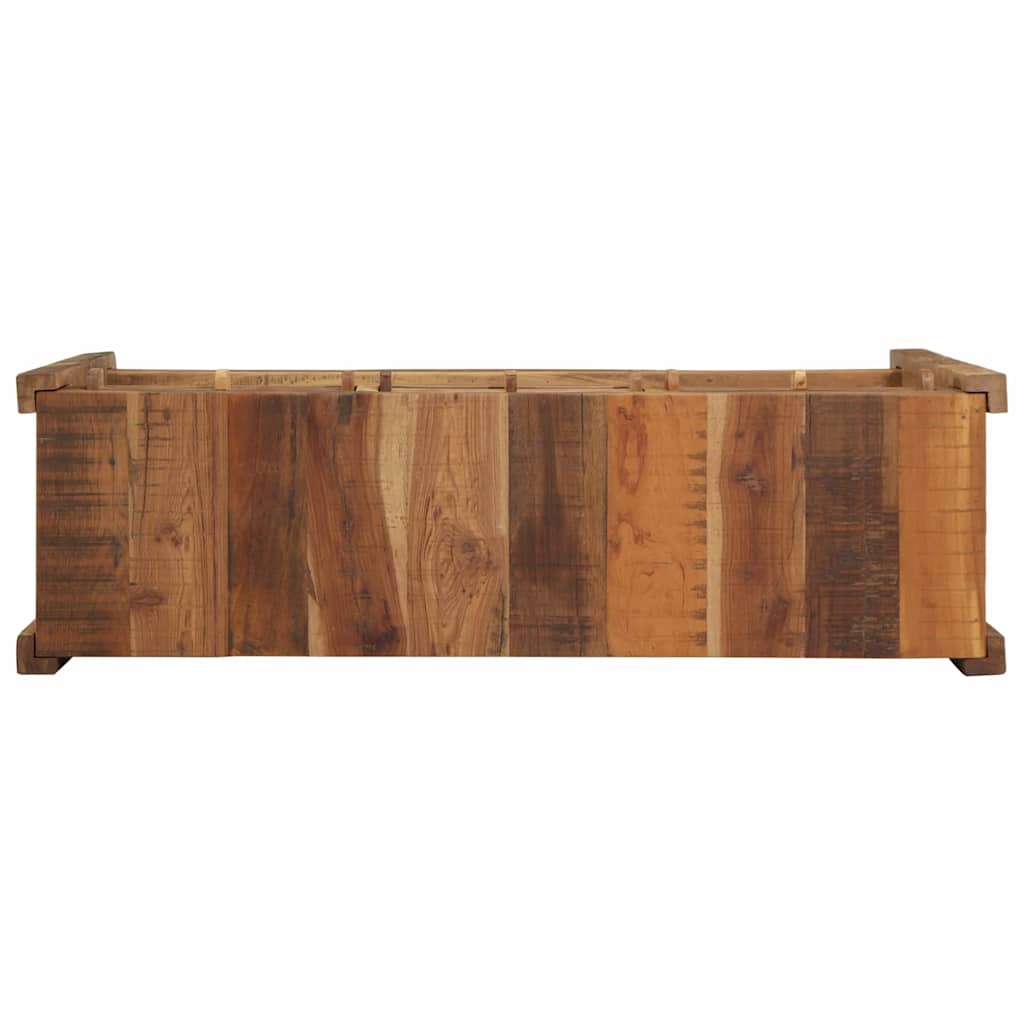 Konsolentisch Braun 107 x 33 x 76 cm Massives upgecyceltes Holz