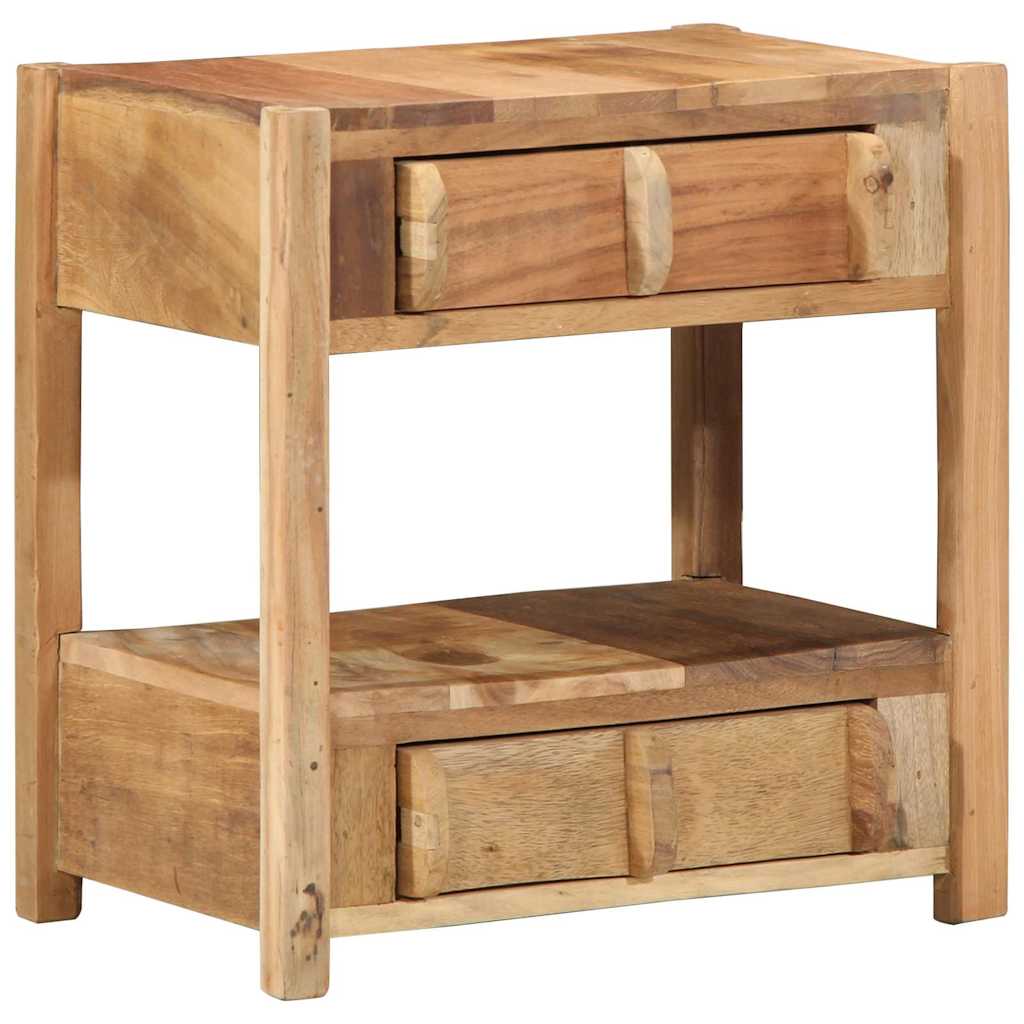 Beistelltisch Braun 43 x 32 x 46 cm Massives upgecyceltes Holz