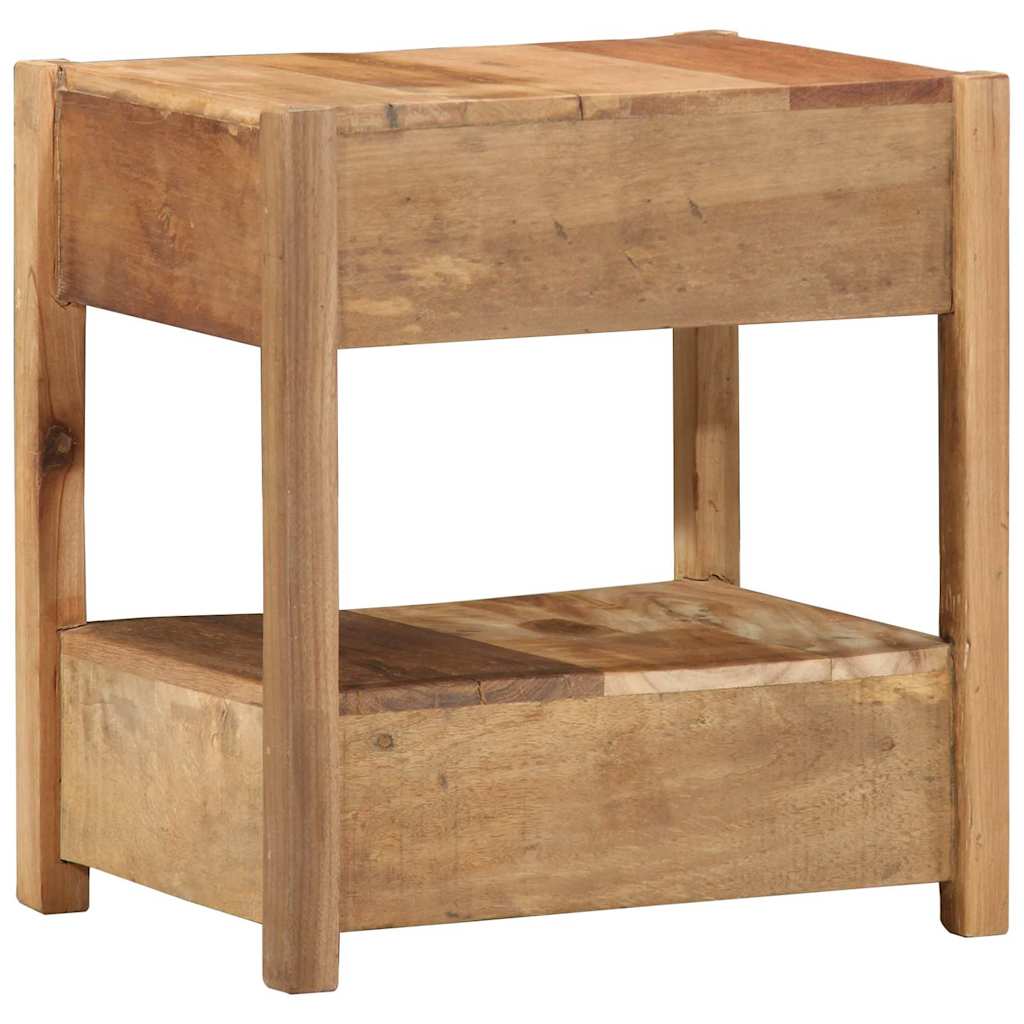 Beistelltisch Braun 43 x 32 x 46 cm Massives upgecyceltes Holz